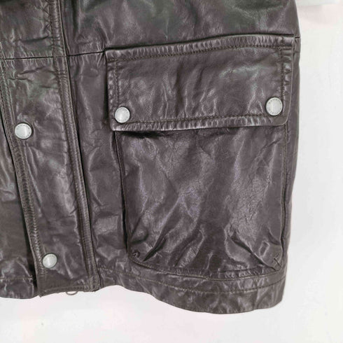 バナナリパブリック BANANA REPUBLIC 00S モーターサイクル カウレザー ジャケット メンズ import:L