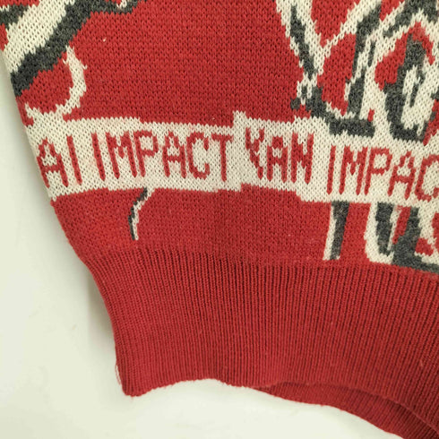 カンサイヤマモト KANSAI YAMAMOTO KANSAI IMPACT 総柄 クルーネックセーター メンズ