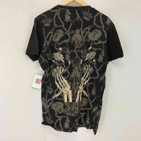 P・I・E・R・S スカル チェーン 総柄 クルーネックTシャツ Y2K メンズ FREE