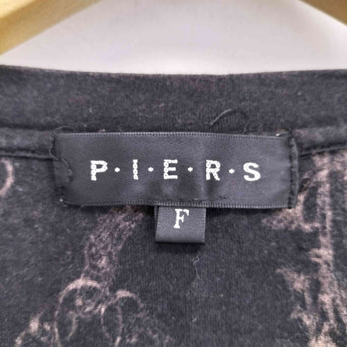 P・I・E・R・S スカル チェーン 総柄 クルーネックTシャツ Y2K メンズ FREE