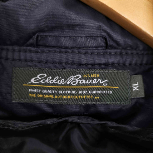 エディーバウアー Eddie Bauer フード付き ナイロン ジャケット デタッチャブル ロゴ 刺繍 ギミック ポケット ライナー付き メンズ import:XL