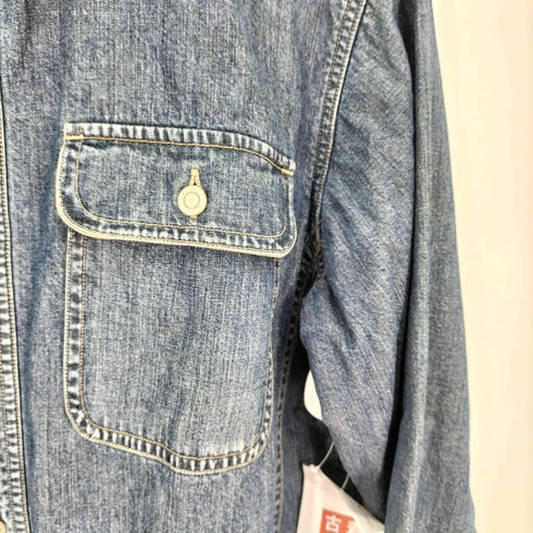 ランズエンド LANDS END 裏地ネル デニムシャツジャケット メンズ S