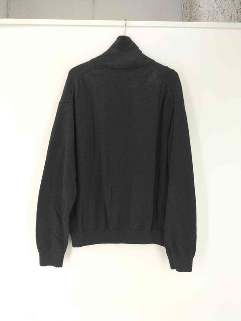 クレプスキュール crepuscule Cotton cashmere turtle コットン カシミア タートルネック ニット チャコール メンズ JPN:2