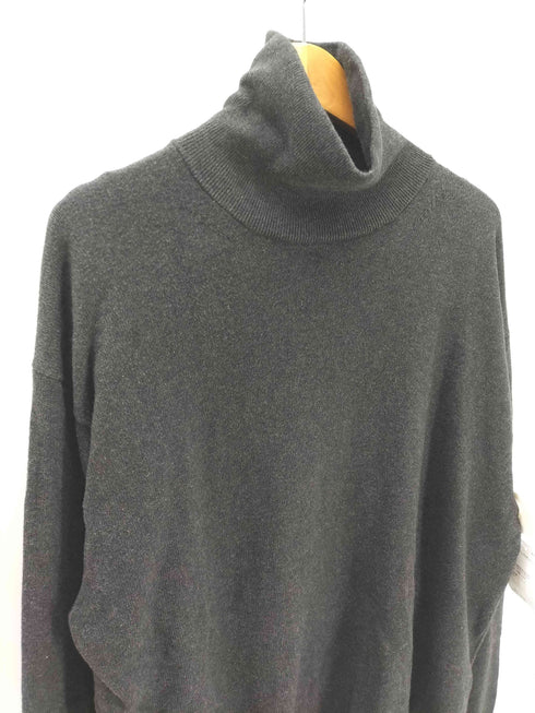 クレプスキュール crepuscule Cotton cashmere turtle コットン カシミア タートルネック ニット チャコール メンズ JPN:2