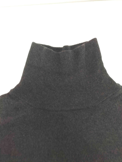クレプスキュール crepuscule Cotton cashmere turtle コットン カシミア タートルネック ニット チャコール メンズ JPN:2