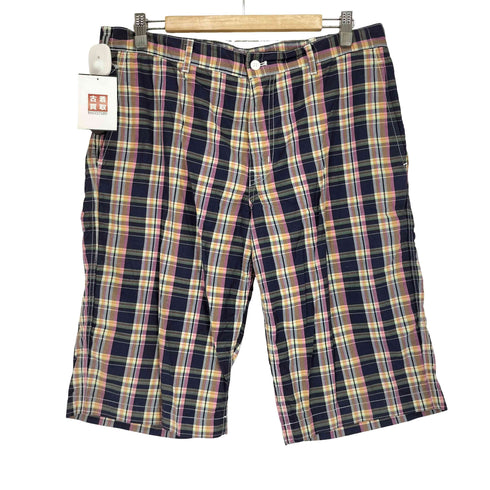 コムデギャルソンオム COMME des GARCONS HOMME AD2010 マドラスチェック コットン ハーフパンツ メンズ L