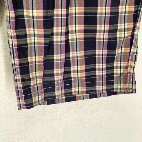 コムデギャルソンオム COMME des GARCONS HOMME AD2010 マドラスチェック コットン ハーフパンツ メンズ L