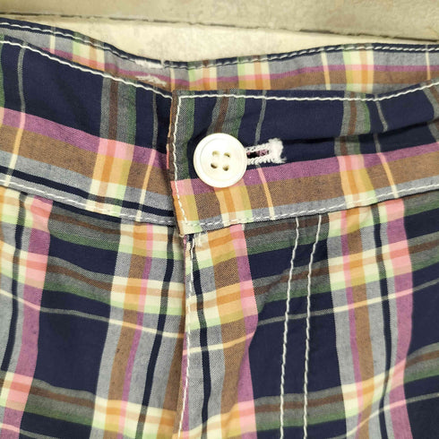 コムデギャルソンオム COMME des GARCONS HOMME AD2010 マドラスチェック コットン ハーフパンツ メンズ L