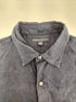 バナナリパブリック BANANA REPUBLIC 00S 03SS OLD 麻 リネン 100% インディゴ 染め S/S シャツ インド製 メンズ import:M