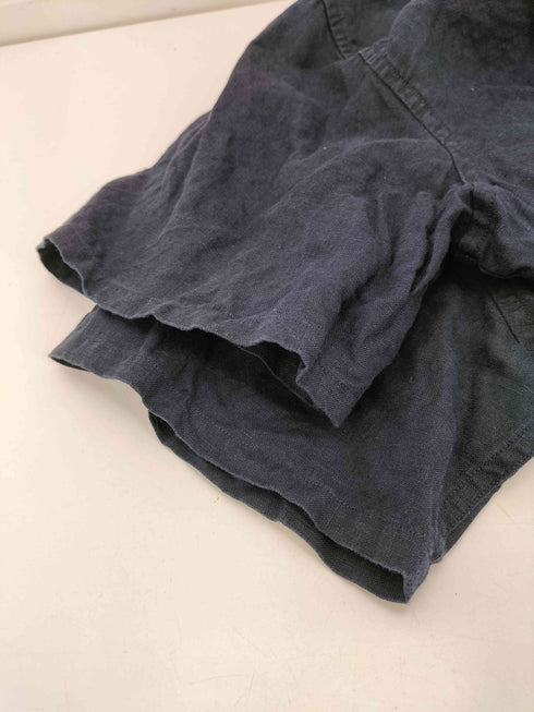 バナナリパブリック BANANA REPUBLIC 00S 03SS OLD 麻 リネン 100% インディゴ 染め S/S シャツ インド製 メンズ import:M
