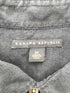 バナナリパブリック BANANA REPUBLIC 00S 03SS OLD 麻 リネン 100% インディゴ 染め S/S シャツ インド製 メンズ import:M