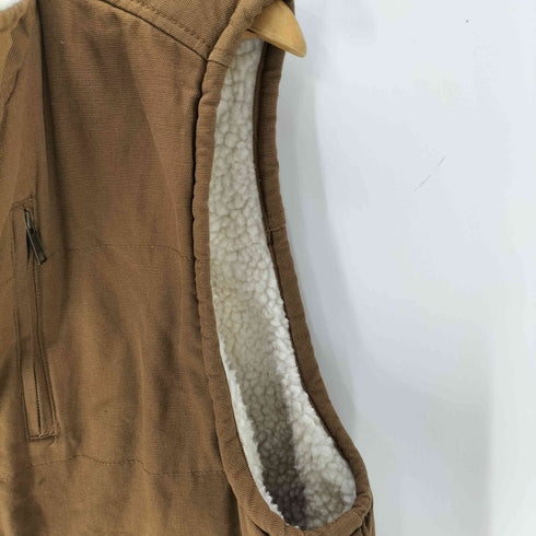 リー Lee PREMIUM SELECT Workwear Vest プレミアム セレクト ワークウェアー ベスト ダック地 裏地ボア スタンド カラー メンズ import:M