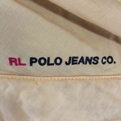 ポロジーンズ RL POLO JEANS CO. 90~00s 裏地 フリース ジャケット 刺繍 ロゴ パッカブル フード メンズ import:XXL
