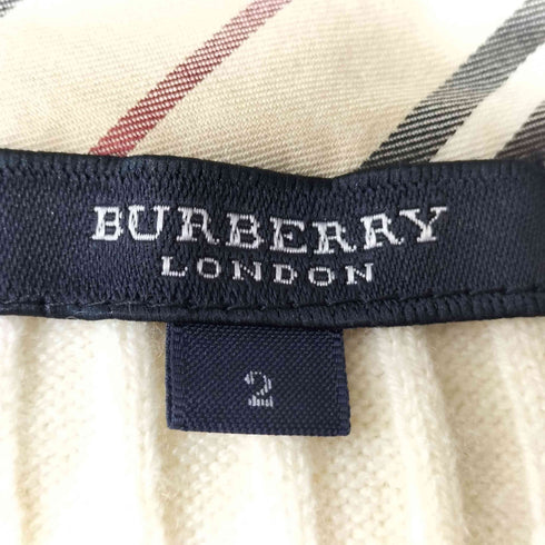 バーバリーロンドン BURBERRY LONDON ノバチェック 切り替え ニット シャツ レディース 2