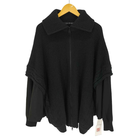 ノーアイディーブラック NO ID.BLACK ドッキングニットドルマンZIP-BLZ メンズ ONE SIZE