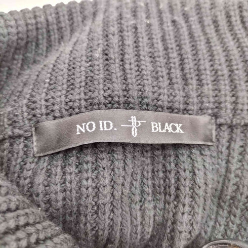ノーアイディーブラック NO ID.BLACK ドッキングニットドルマンZIP-BLZ メンズ ONE SIZE
