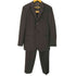ダナキャランニューヨーク DKNY 90-00S 3B ウール チェック テーラード ジャケット スラックス パンツ セットアップ メンズ US:40