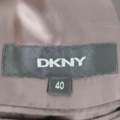 ダナキャランニューヨーク DKNY 90-00S 3B ウール チェック テーラード ジャケット スラックス パンツ セットアップ メンズ US:40