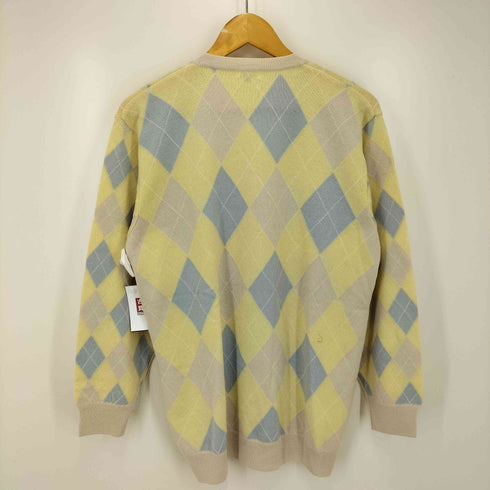 バーバリーズ BURBERRYS 90S ウール カシミヤ シルク アーガイル ニット カーディガン レディース import:M