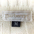 バーバリーズ BURBERRYS 90S カシミヤ ケーブルニット シャツ カーディガン レディース import:M