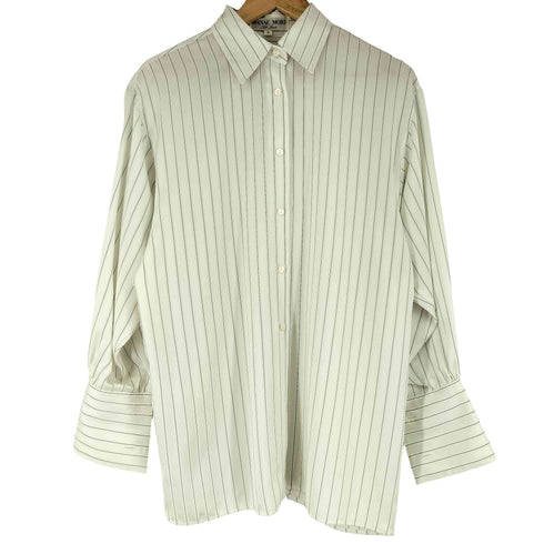 ハナエモリ HANAE MORI ストライプ ドレスシャツ レディース JPN:9号