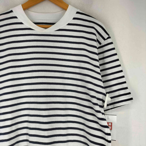 サカイ Sacai クロスオーバーVネック ショートスリーブボーダーTシャツ メンズ JPN:1