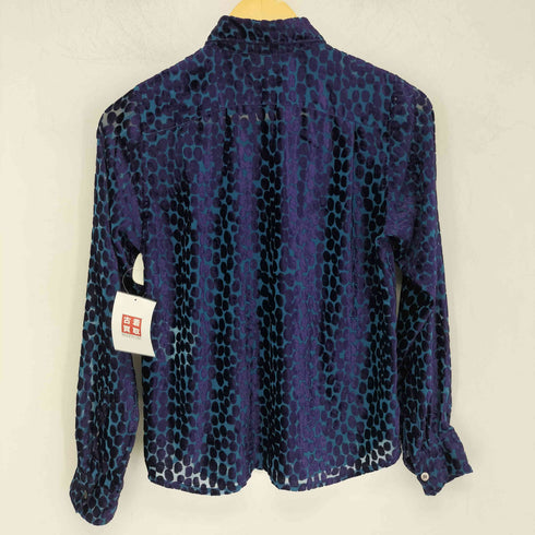 ジュンヤワタナベコムデギャルソン JUNYA WATANABE COMME des GARCONS ドット柄 ベルベット ベロア シャツ メンズ JPN:XS