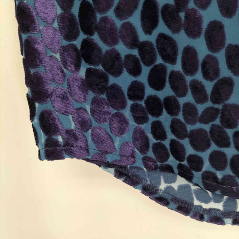 ジュンヤワタナベコムデギャルソン JUNYA WATANABE COMME des GARCONS ドット柄 ベルベット ベロア シャツ メンズ JPN:XS