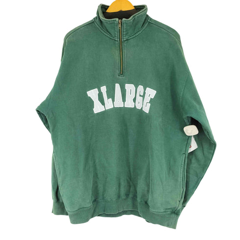 エクストララージ XLARGE HALF ZIP PULLOVER SWEAT ハーフジッププルオーバースウェット メンズ JPN:L
