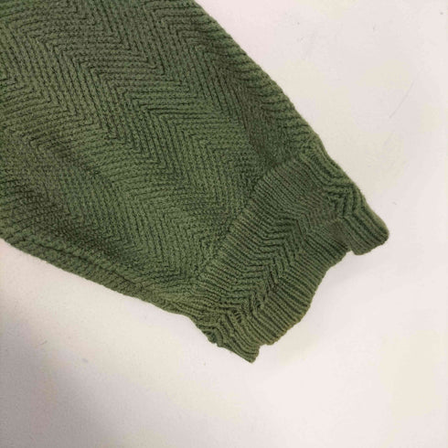 チャップスラルフローレン CHAPS RALPH LAUREN 90S ロゴ刺繍 ヘリンボーン コットンニット メンズ JPN:XXL