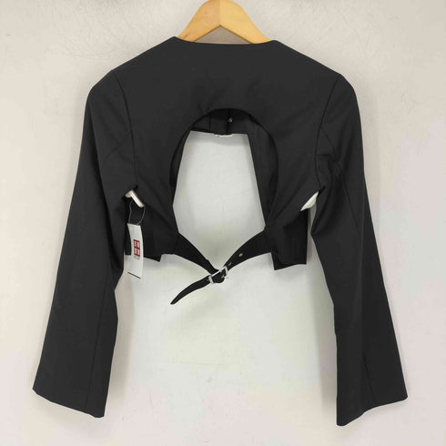 コムデギャルソンノアールケイニノミヤ COMME des GARCONS noir kei ninomiya ベルテッドウールボレロジャケット レディース JPN:XS