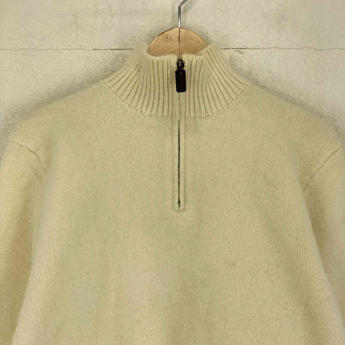 ポロバイラルフローレン Polo by RALPH LAUREN lambs wool ラムウール 羊毛 ハーフジップ ニット セーター レディース L