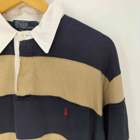 ポロバイラルフローレン Polo by RALPH LAUREN ポニー刺繍 ボーダー ラガーシャツ メンズ JPN:XL
