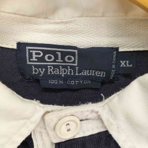 ポロバイラルフローレン Polo by RALPH LAUREN ポニー刺繍 ボーダー ラガーシャツ メンズ JPN:XL