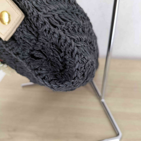 HoneySalon by FOPPISH ハニーサロンバイフォピッシュ ペーパーポリウレタン 編み 装飾 チェーン ショルダーバッグ グランジ Y2K レディース