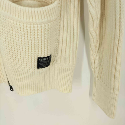 アヴィレックス AVIREX ACID WASH U.S.N. COMMAND KNIT CARDIGAN メンズ JPN:M