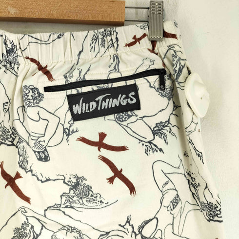 ワイルドシングス WILD THINGS 総柄 クライミングショーツ メンズ
