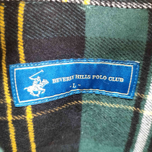 ビバリーヒルズポロクラブ BEVERLY HILLS POLO CLUB ロングスリーブ チェックネルシャツ メンズ JPN:L