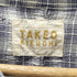 タケオキクチ TAKEO KIKUCHI 90S 初期 アセテート レーヨン 加工 L/S チェック ポップコーン シャツ メンズ JPN:3