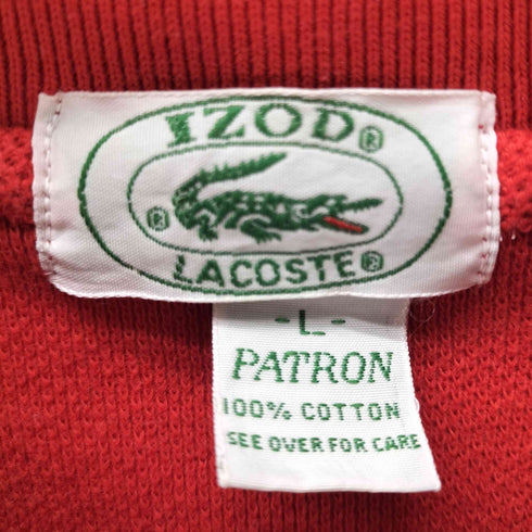 アイゾッドラコステ IZOD LACOSTE PATRON L/S 鹿の子 ポロ カットソー メンズ import:L