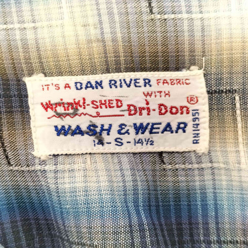 Dan River 50-60S 総柄 半袖 開襟シャツ メンズ JPN:S