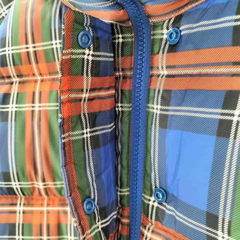 ユニクロジェイダブリューアンダーソン UNIQLO JW ANDERSON コラボ タータン チェック ダウン ジャケット レディース JPN:L
