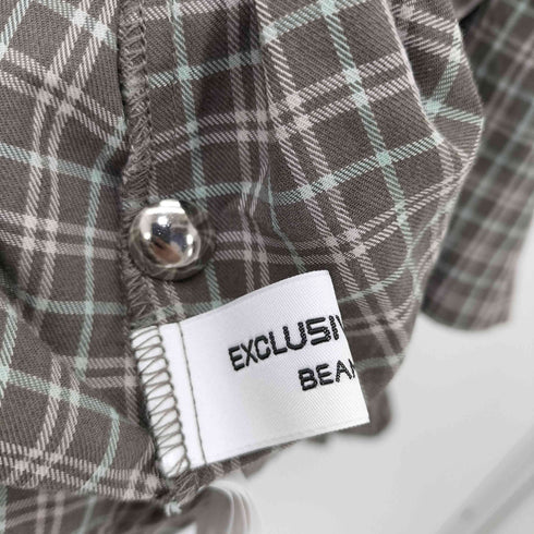 ビームスボーイ BEAMS BOY 25SS チェック フリルカラー シャツ レディース