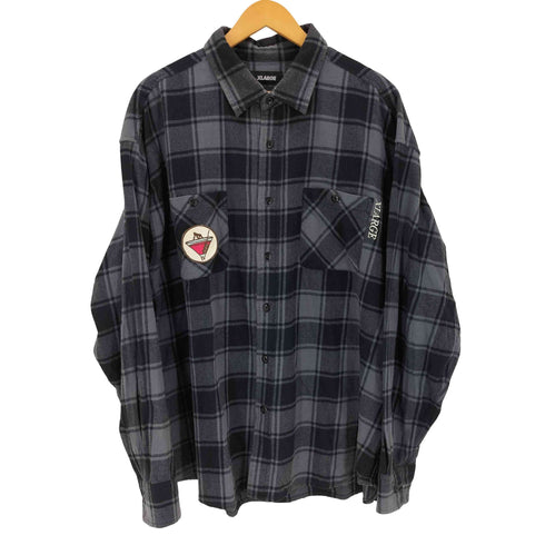 エクストララージ XLARGE PATCHED CHECK SHIRT パッチドチェックシャツ メンズ JPN:XL