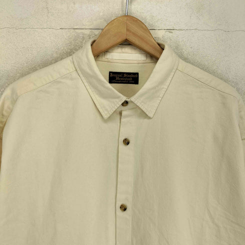 ジャーナルスタンダードホームステッド JOURNAL STANDARD J.S HOMESTEAD Chin Strap Long shirt チンストラップ付き ロング シャツ メンズ L