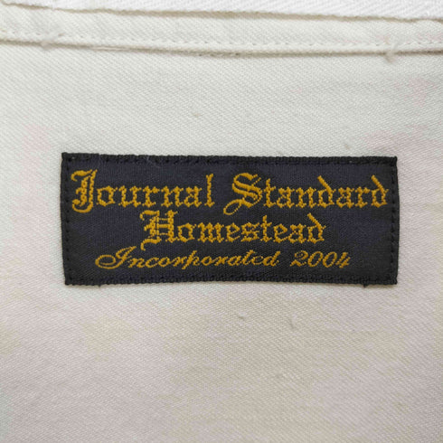ジャーナルスタンダードホームステッド JOURNAL STANDARD J.S HOMESTEAD Chin Strap Long shirt チンストラップ付き ロング シャツ メンズ L