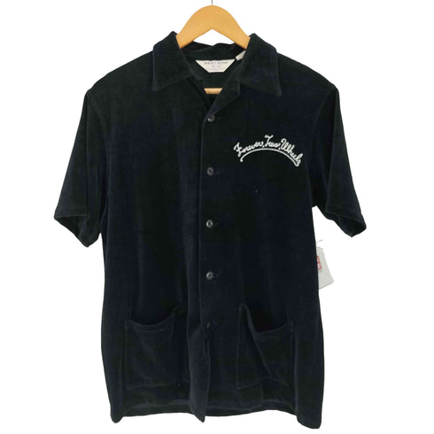 ウエストライド WEST RIDE チェーンステッチ ベロア ボウリングシャツ メンズ US:36