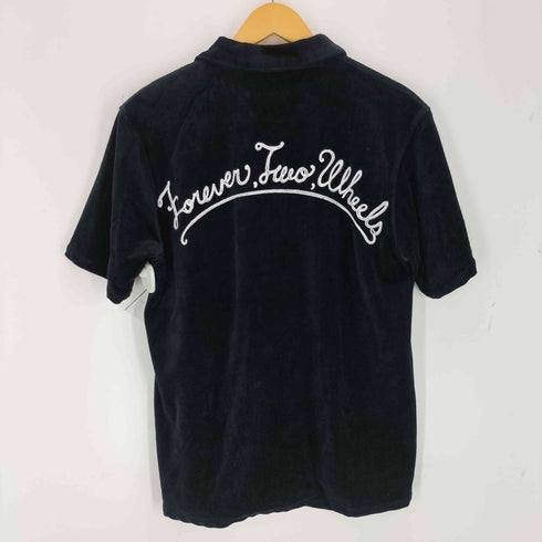 ウエストライド WEST RIDE チェーンステッチ ベロア ボウリングシャツ メンズ US:36