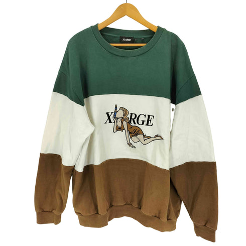 エクストララージ XLARGE MULTI COLOR CREWNECK SWEAT マルチカラークルーネックスウェット メンズ JPN:XL