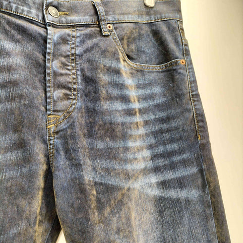 ディーゼル DIESEL D-FINING TAPERED ベロアコーティング ストレッチデニム メンズ W34/L30